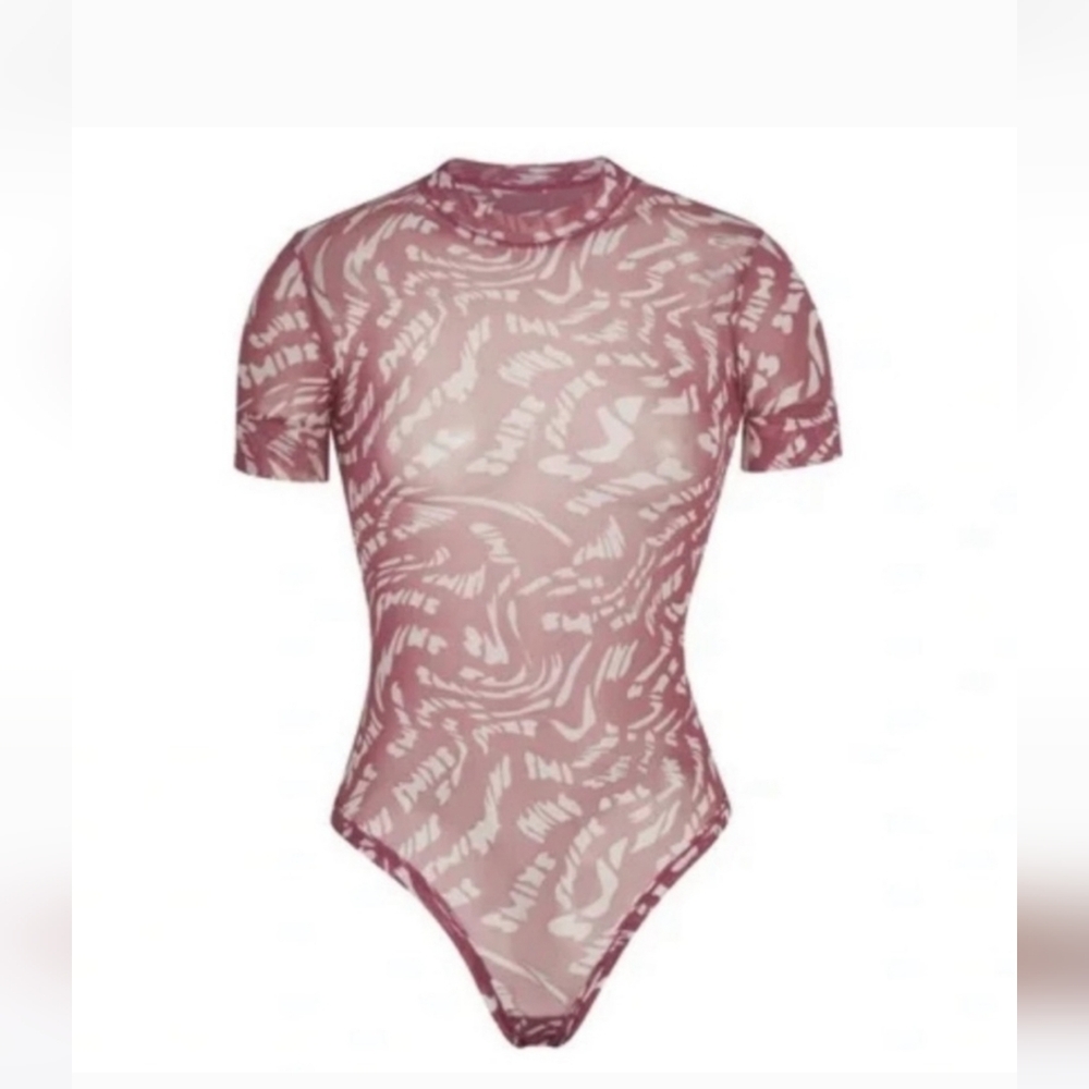 Skims Raspberry Swril Bodysuit